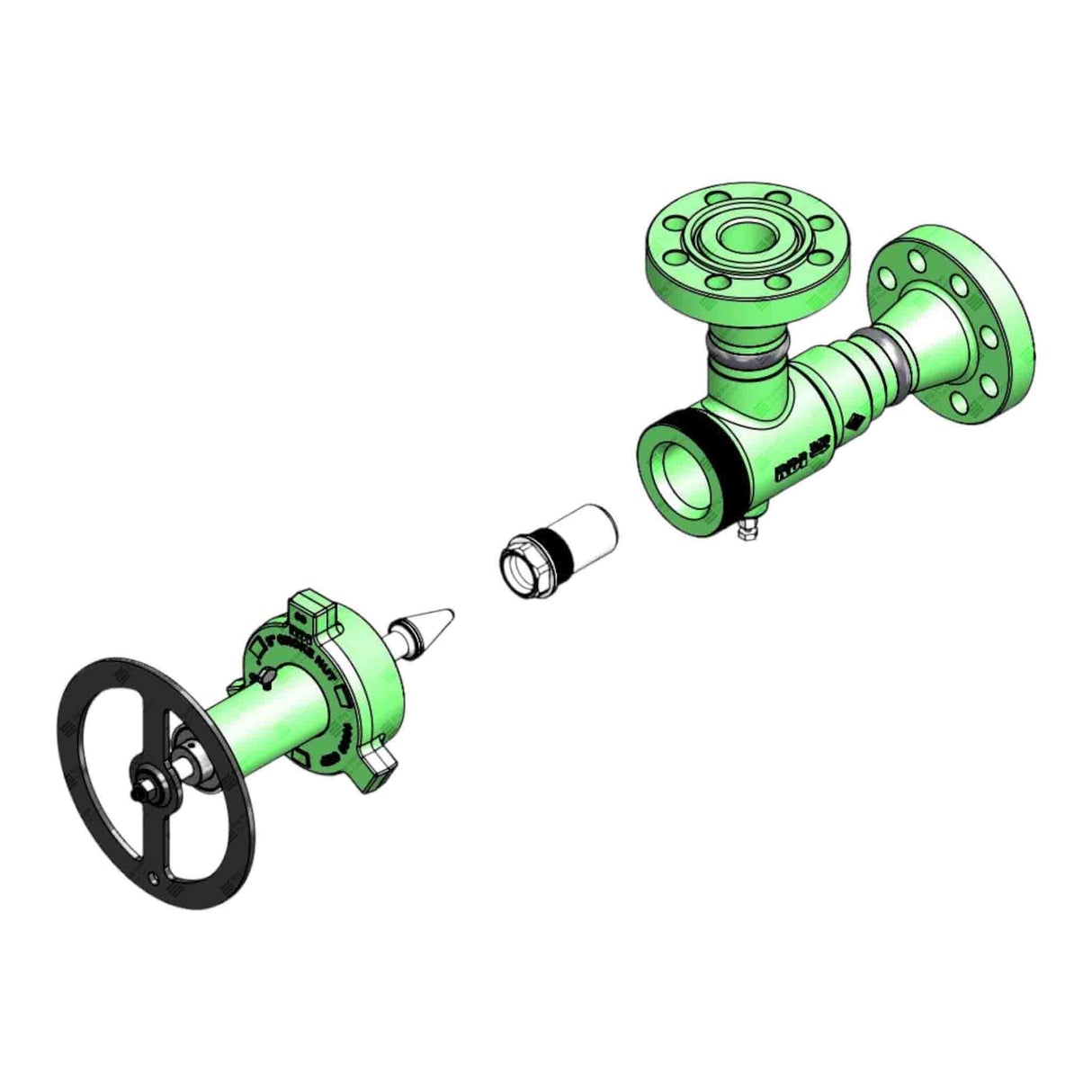 Adjustable Choke, Manual, H2, 3-1/8" 5M, BW, 3" Nom / 2" Max, 5000 psi, Sour Service