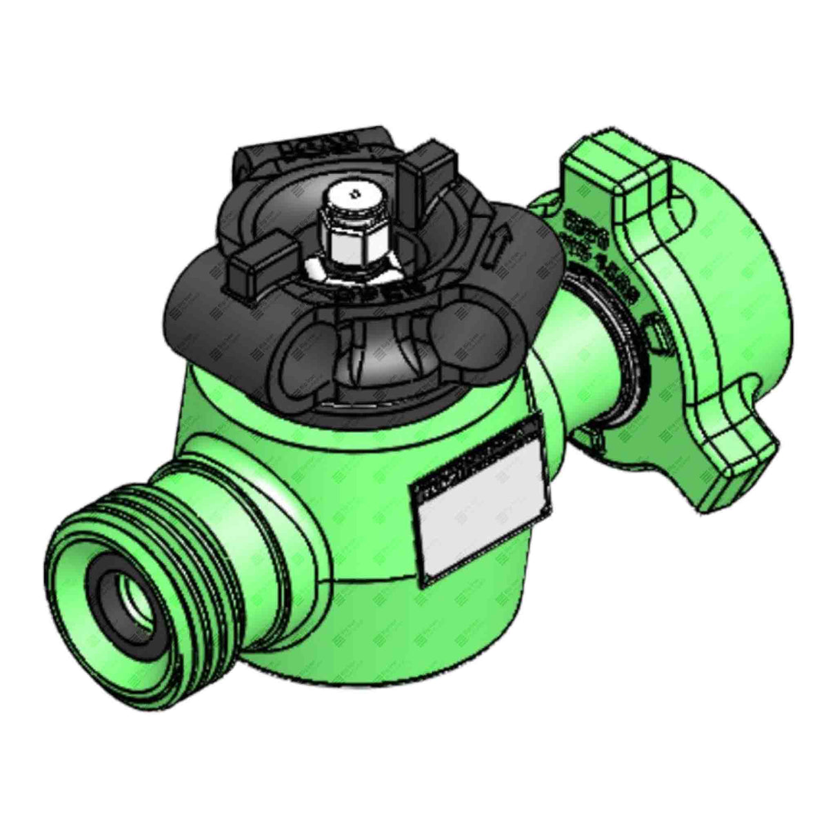 Plug Valve, Manual, TE, 1" 1502 MxF, 10000 psi, Sour Service